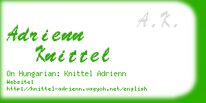 adrienn knittel business card